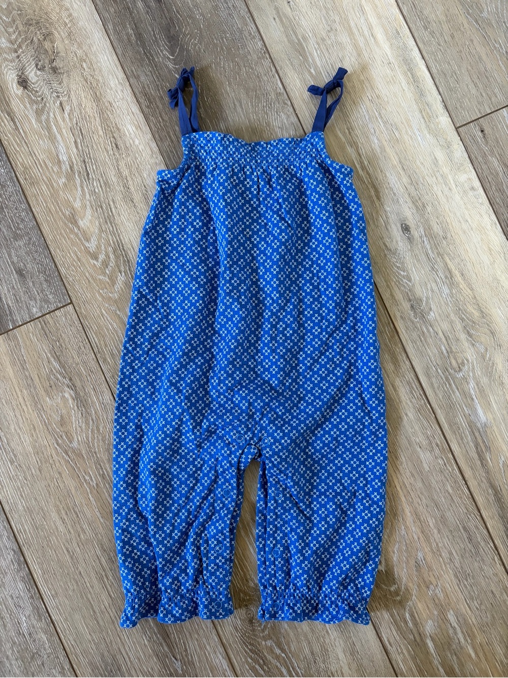 Gymboree Royal Blue Patterned Girls' Romper